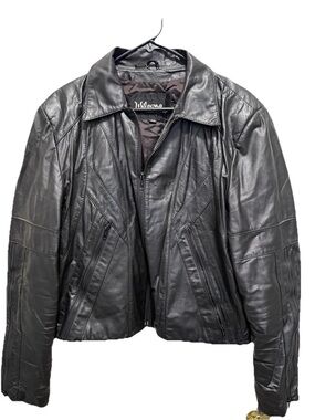 Vintage Wilsons Leather Zip Motorcycle Bomber Jacket Zip Men’s 44